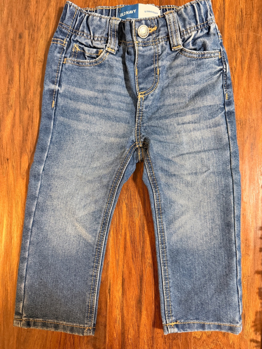 Old Navy Blue Straight Leg Denim Jeans